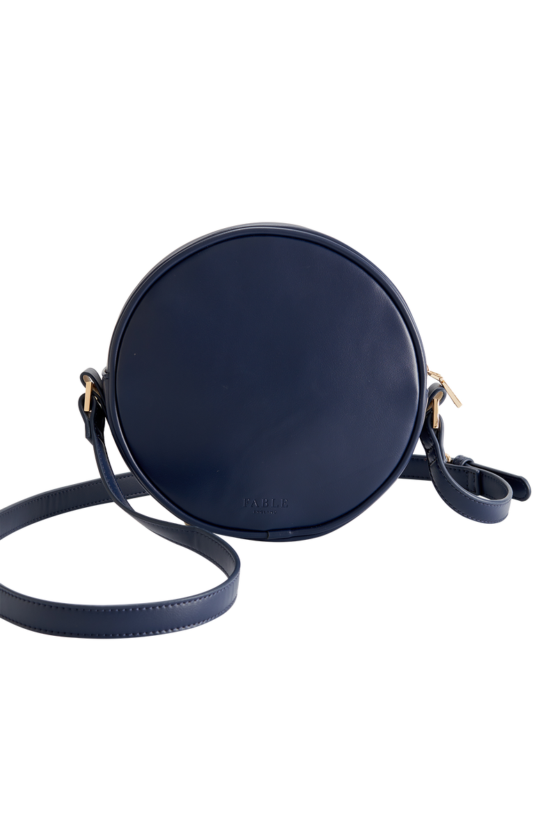 Fable England Chloe Circle Bag Embroidered Dormouse Navy, Alternate, color, Navy