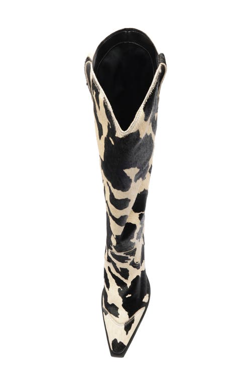 Arezzo Dakota Knee High Western Boot In Multi