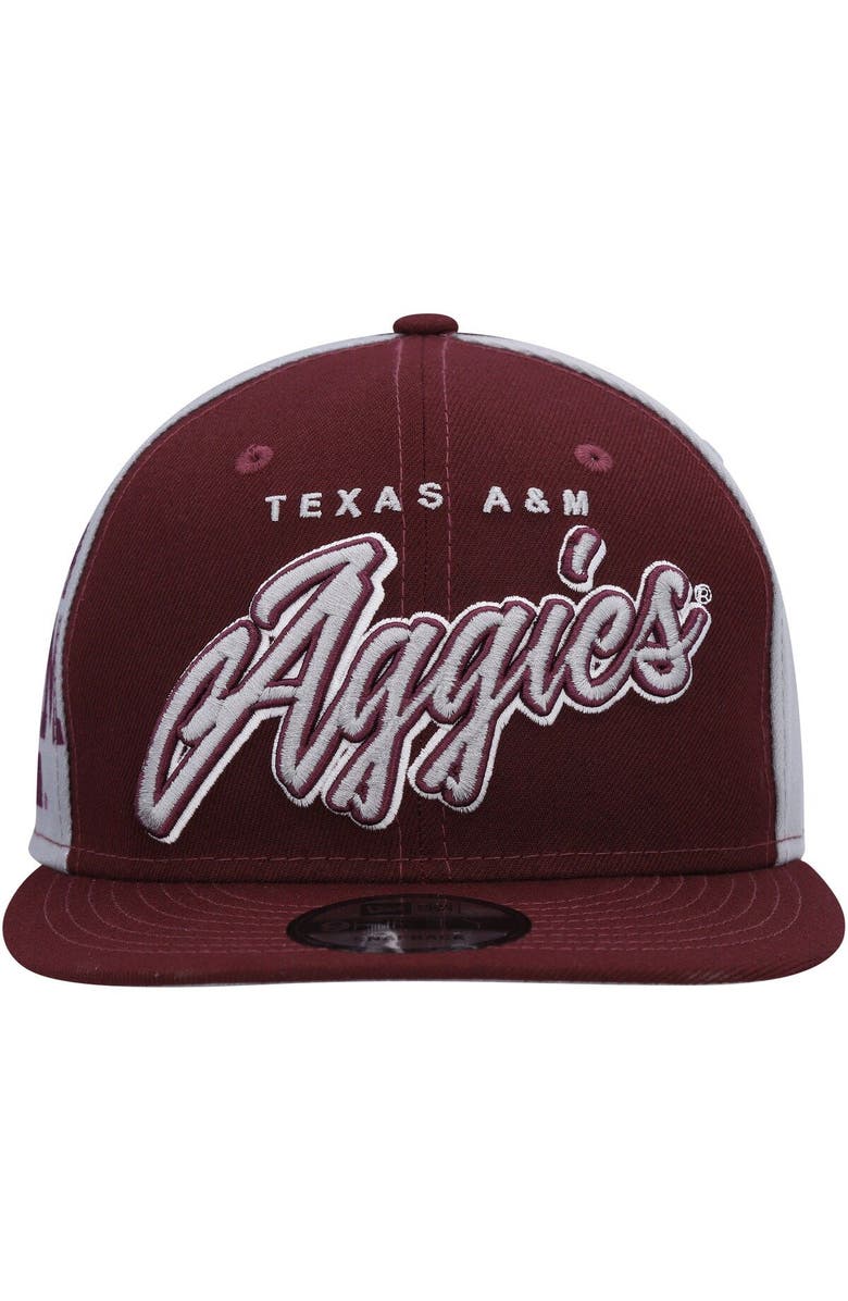 New Era Men's New Era Maroon Texas A&M Aggies Outright 9FIFTY Snapback Hat, Alternate, color, Maroon