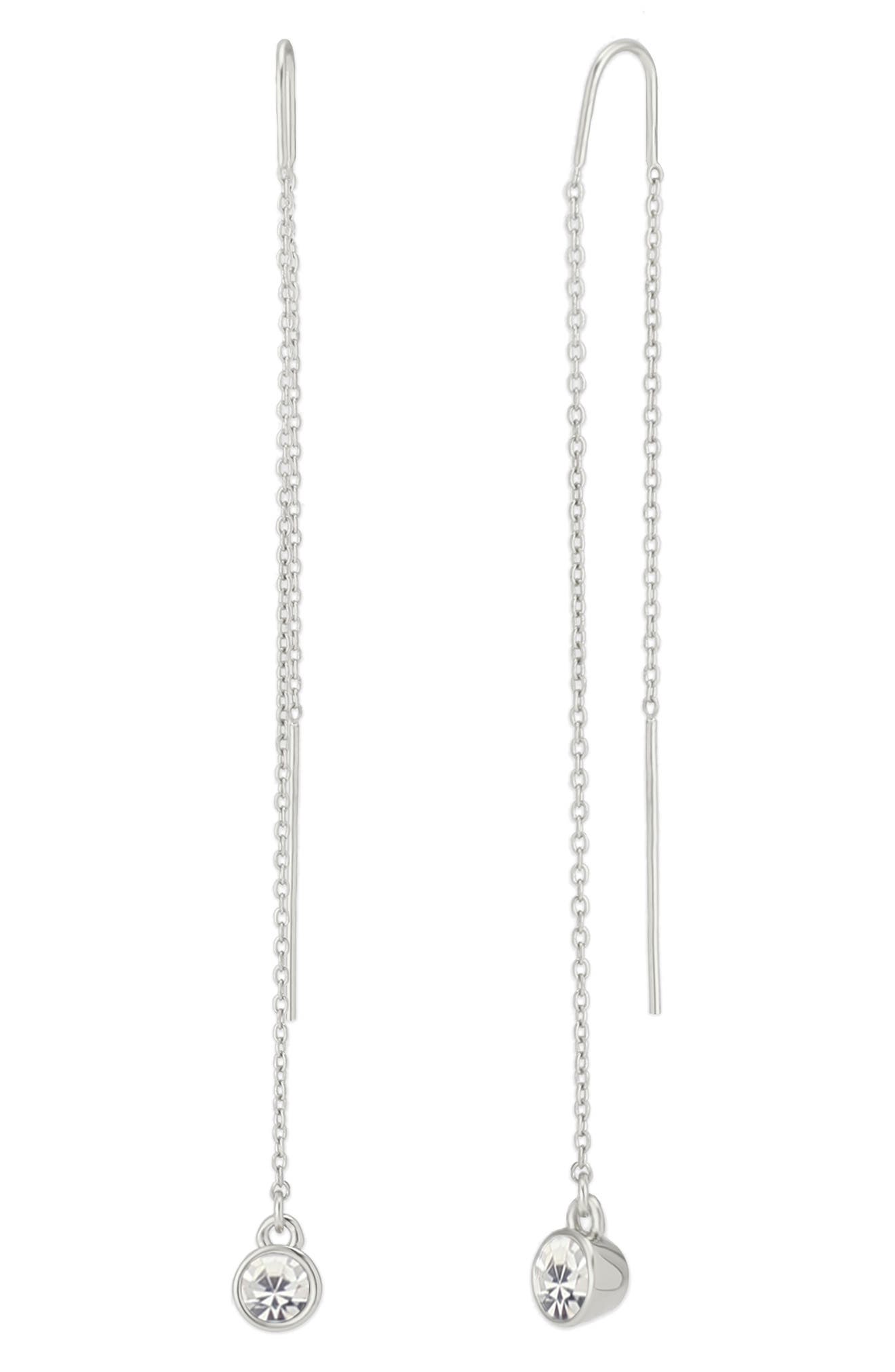 AllSaints Stone Threader Earrings