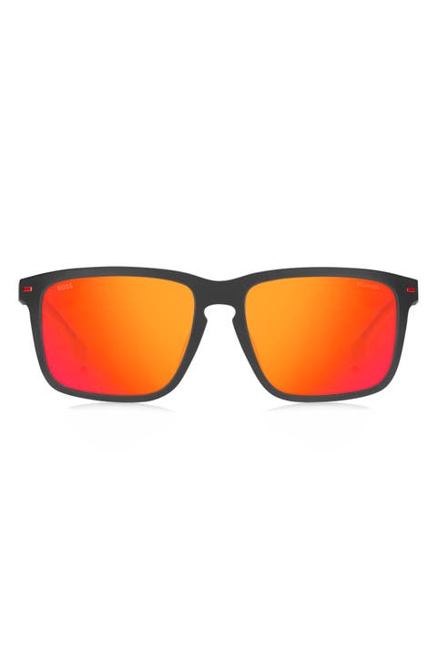 1542/F/S 59mm Polarized Rectangular Sunglasses