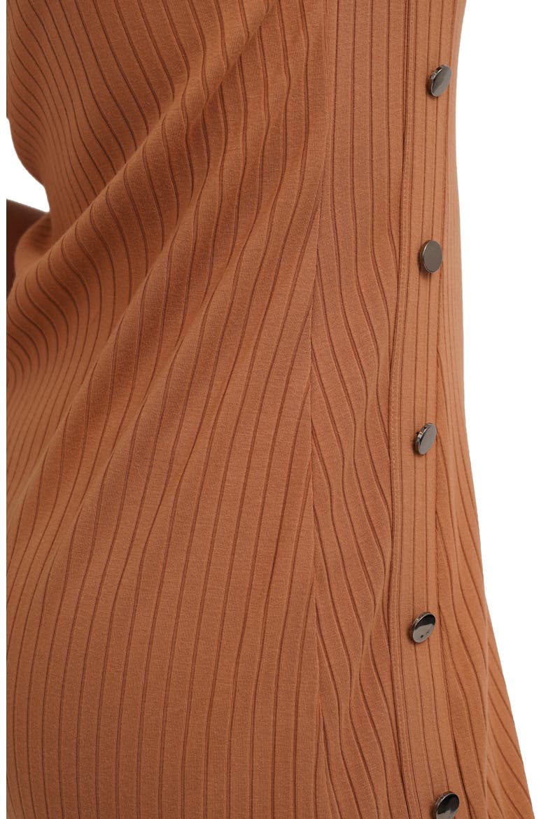 Side Button Rib Knit Dress, Alternate, color, BISCUIT