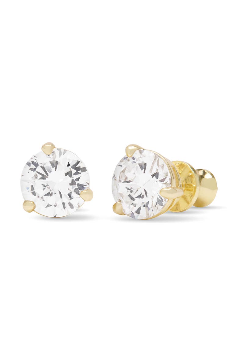 Not Your Basic Stud Earrings, Main, color, GOLD-WHITE