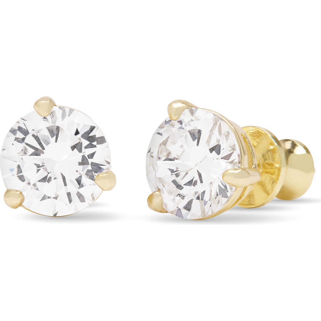 Melinda Maria Not Your Basic Stud Earrings In Goldhite