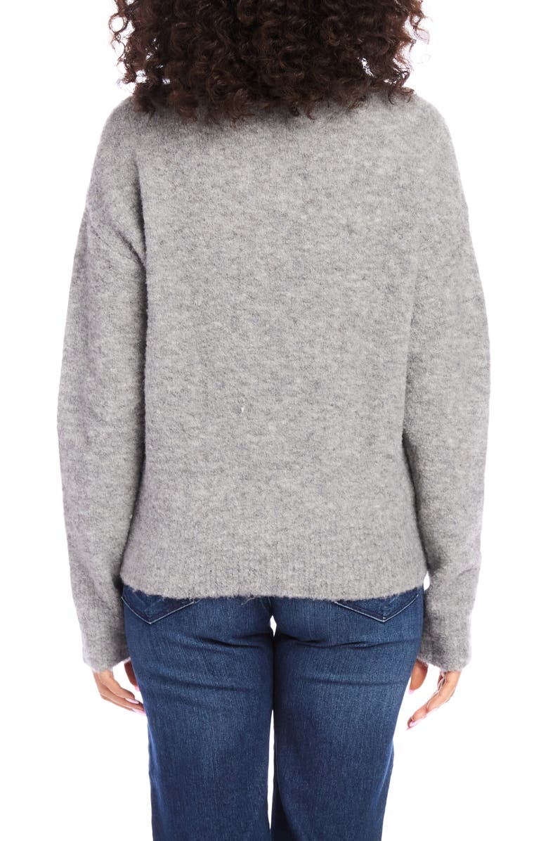 Karen Kane Funnel Neck Bouclé Sweater, Alternate, color,