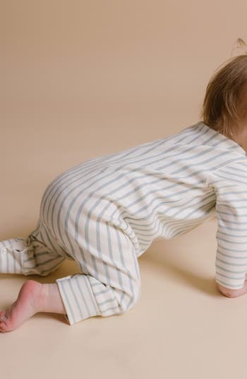 Stripes Away Organic Cotton Pocket Romper