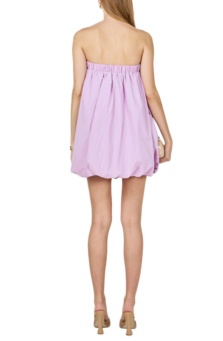 Endless Rose Strapless Bubble Minidress, Alternate, color, Lilac