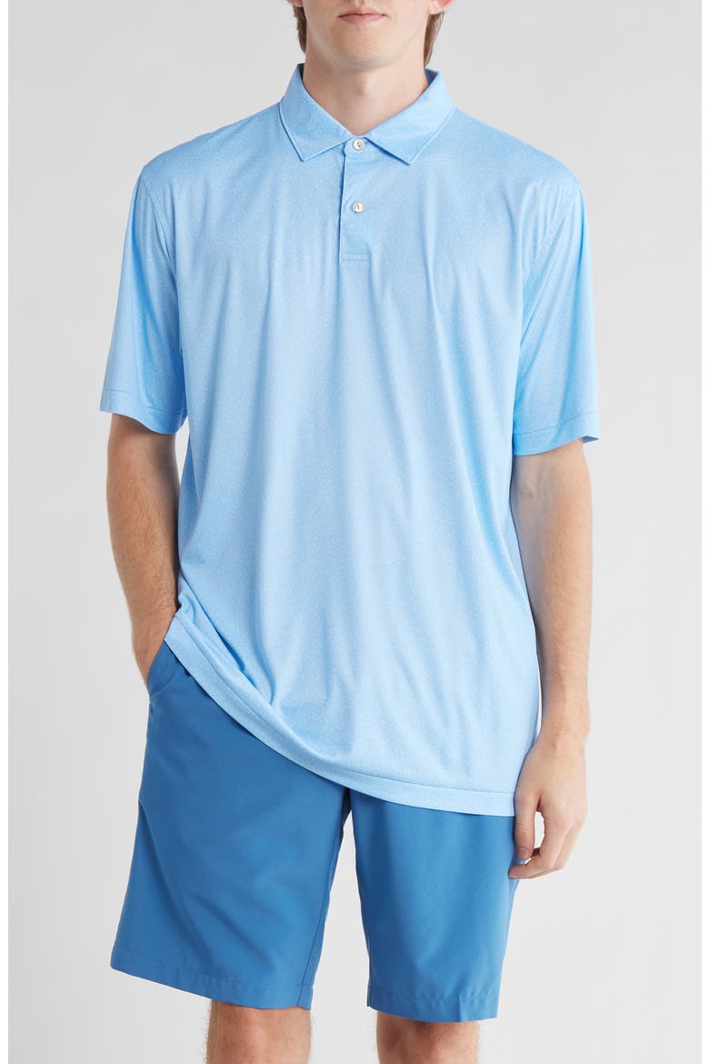 Featherweight Nautical Knots Performance Polo, Main, color, COTTAGE BLUE