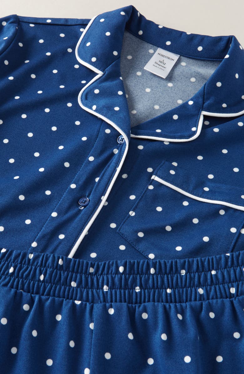 Nordstrom Kids' Short Pajamas, Alternate, color, Blue Voyage Tatiana Dot