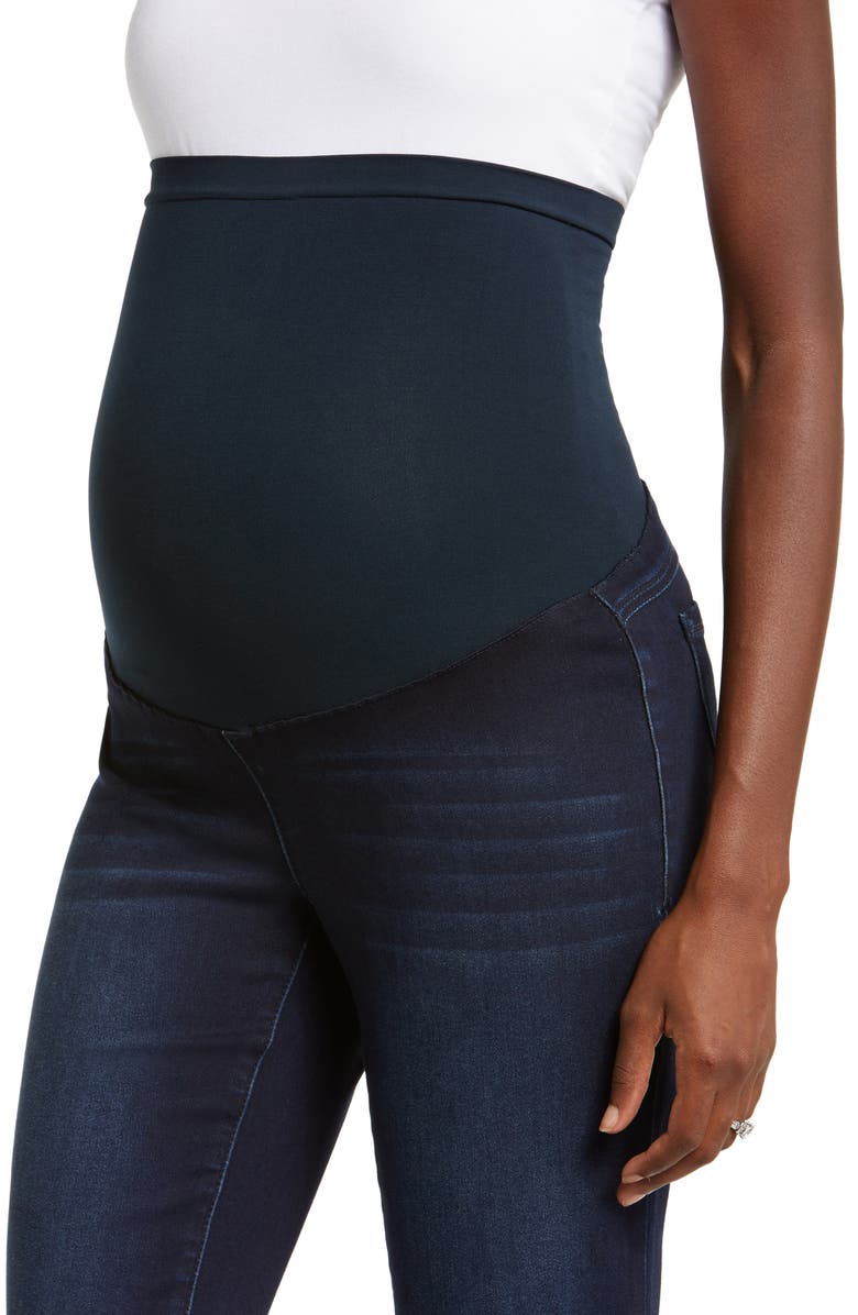 1822 Denim Better Butter Over the Bump Slim Bootcut Maternity Jeans, Alternate, color, 