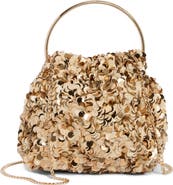 Olga Berg Sharma Sequin Pouch Bag