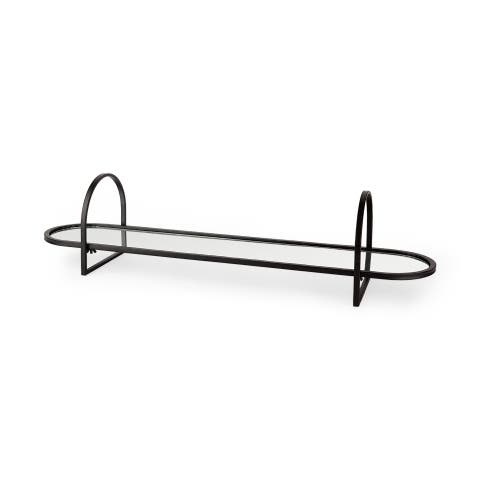 Evianna Mirrored Metal Frame Tray