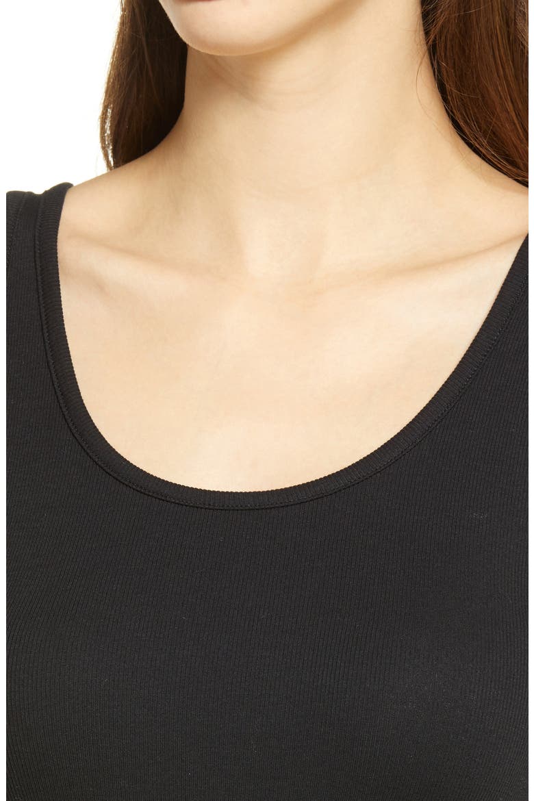 Everyday Rib Tank, Alternate, color, BLACK