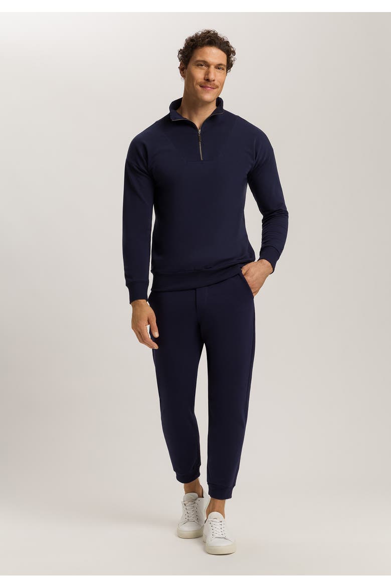 Natural Living Organic Cotton French Terry Sweatshirt, Alternate, color, Deep Navy