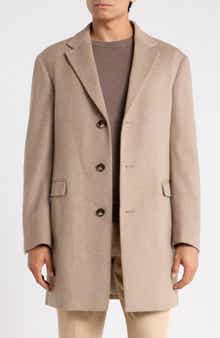 Herringbone Wool Blend Topcoat