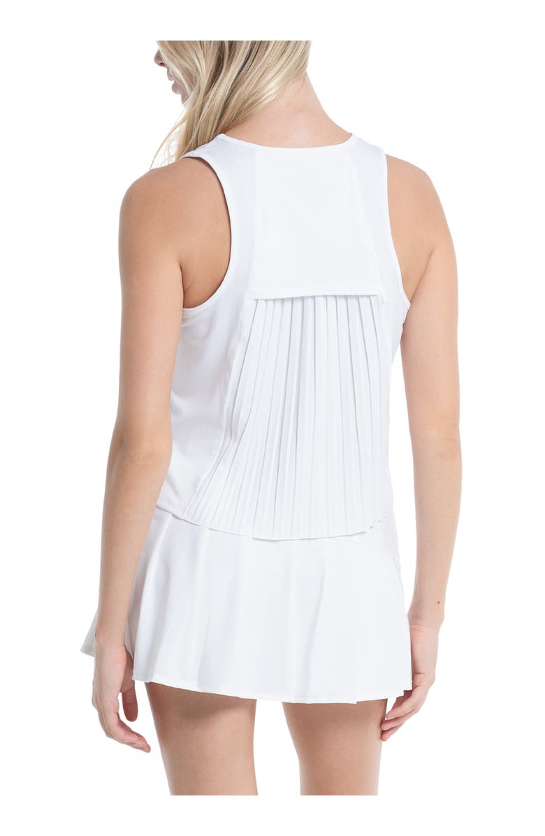 Lucky in Love Pleats Please Tank, Alternate, color, White