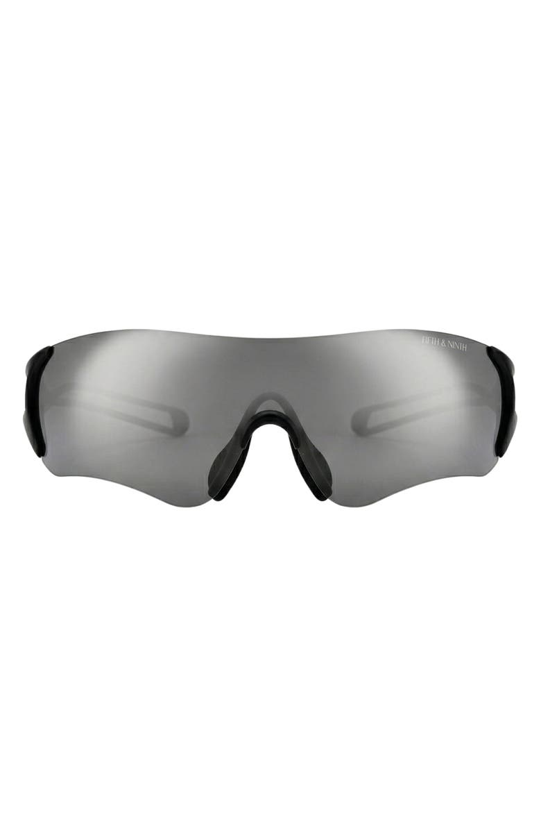 Fifth & Ninth Aero 73mm Oversize Shield Sunglasses, Main, color, 