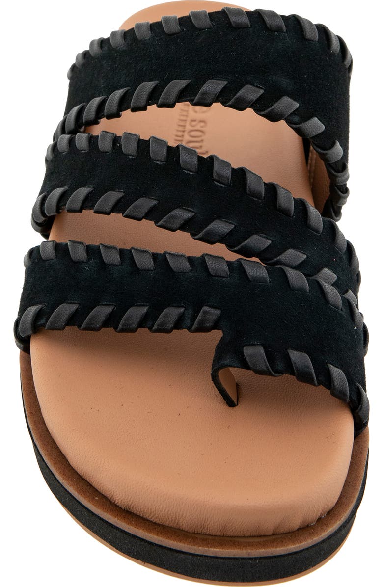 Gentle Souls Niles Whip Platform Slide Sandal, Alternate, color, Black Suede