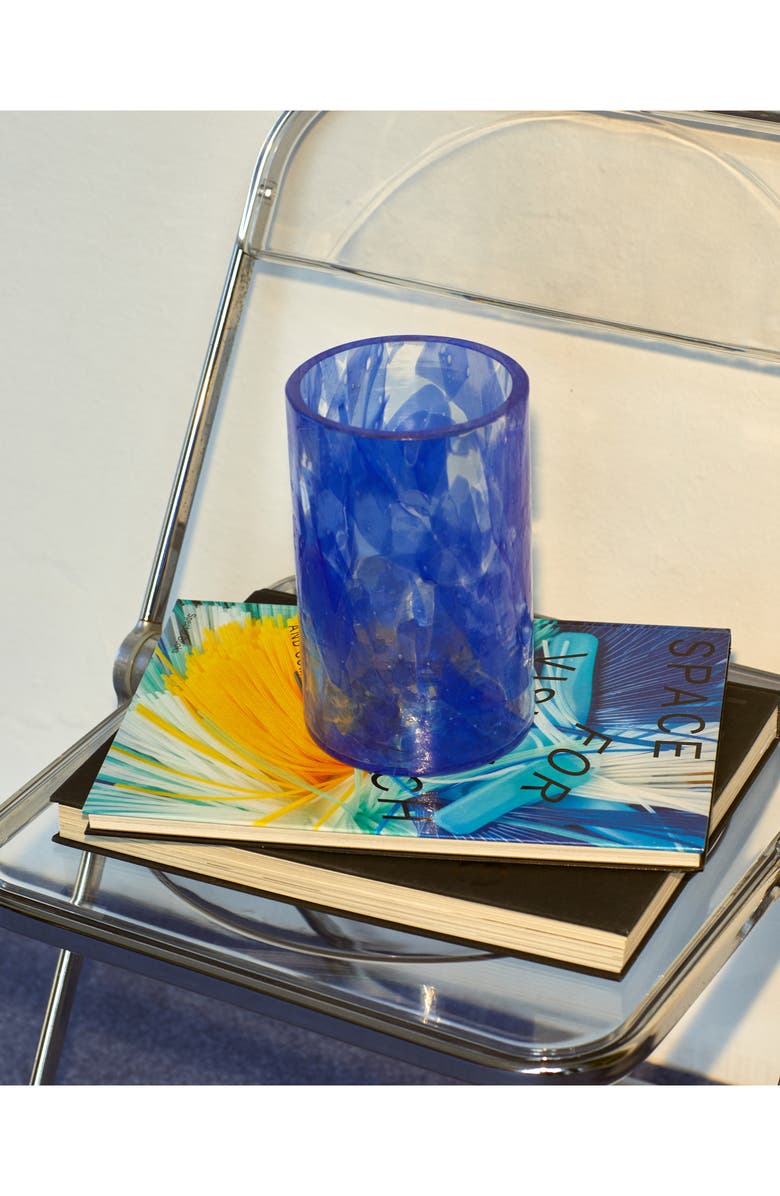 Stories of Italy Watercolor Tall Lapis Vase, Alternate, color, 