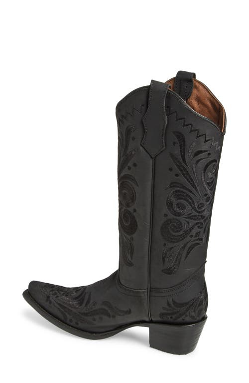 G Circle G Filigree Western Boot In Black
