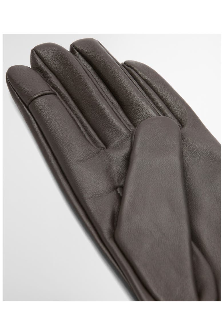 Rudson Patchwork Leather Gloves, Alternate, color, BROWN/ OLIVE
