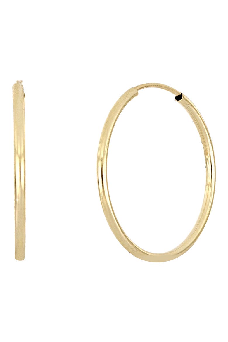 Eternity Hoop Earrings (Nordstrom Exclusive), Main, color, YELLOW GOLD