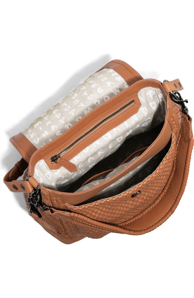 AIMEE All For Love Woven Leather Shoulder Bag, Alternate, color, Vachetta