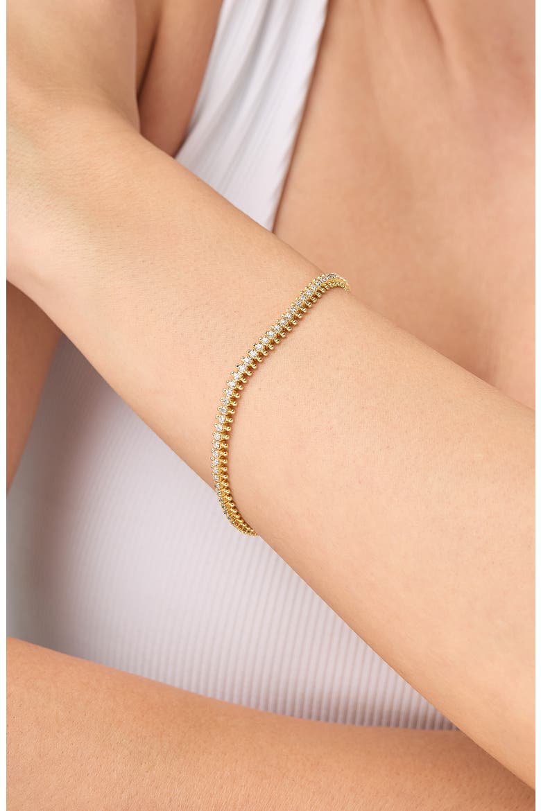 18K Gold Florentine 1.71ct Diamond Tennis Bracelet, Alternate, color, 18K GOLD/ DIAMOND
