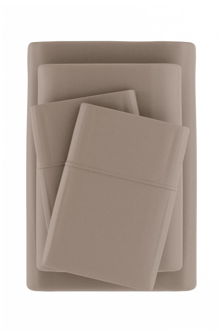 Cooling Silky Soft Viscose 4-Piece Sheet Set, Alternate, color, TAUPE