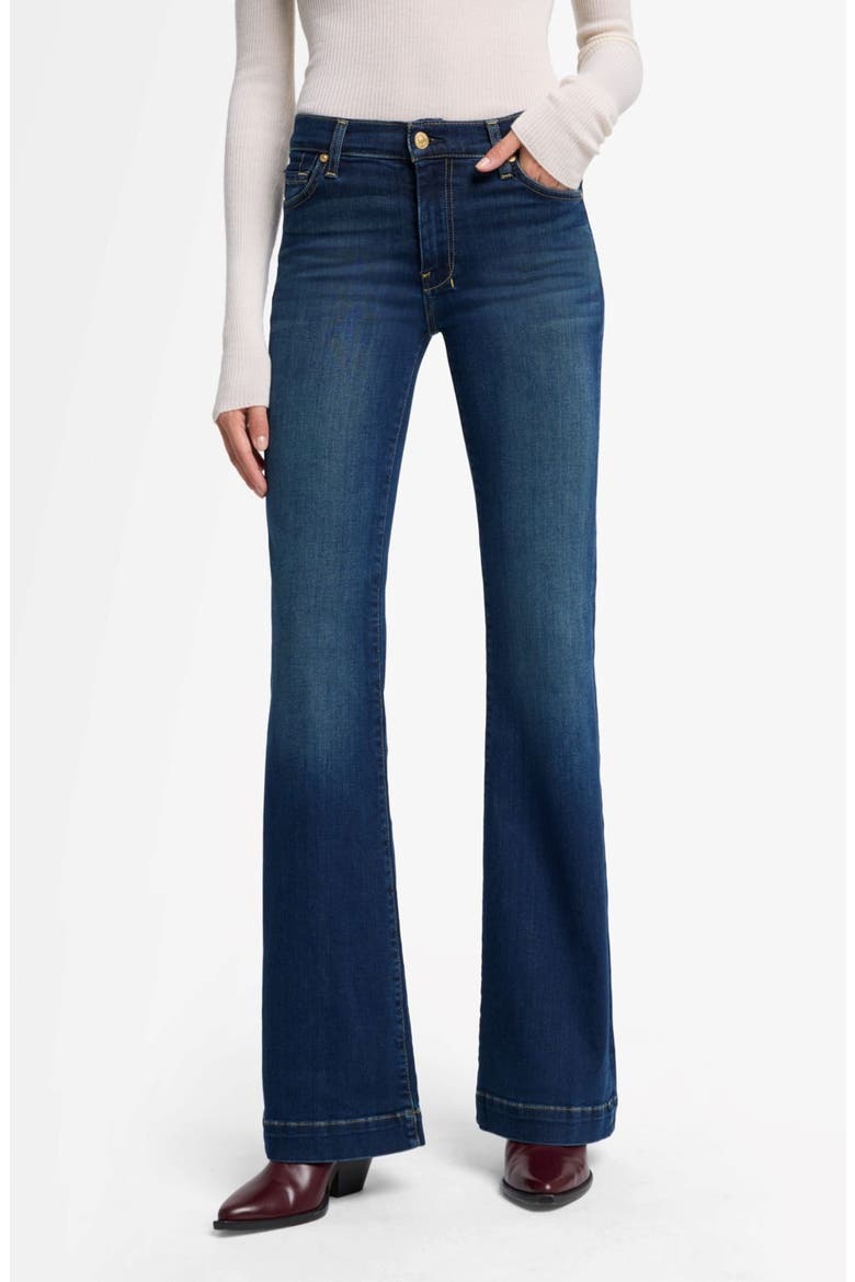 Dojo Mid Rise Flare Jeans, Main, color, AUTHENTIC FATE