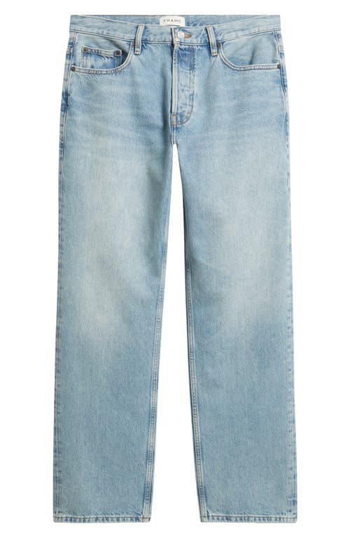 Frame Relaxed Fit Straight Leg Jeans In Momentum Blue In Blue
