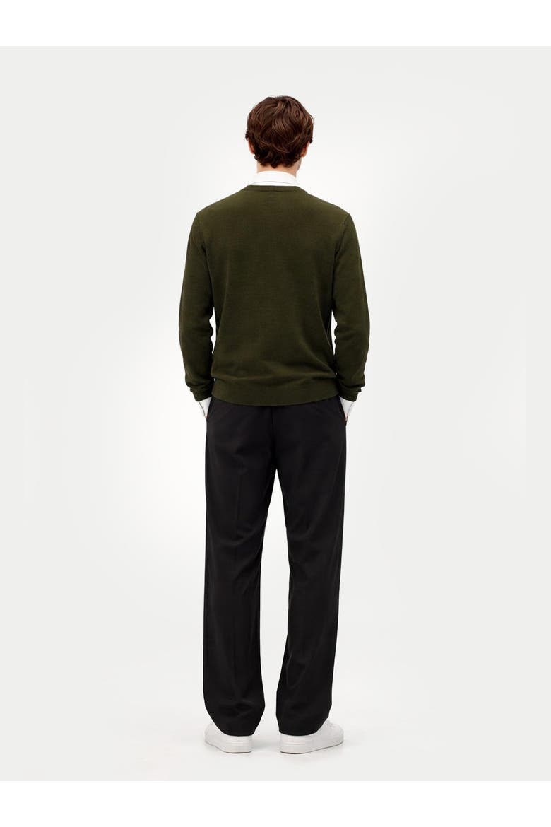 Timeless Crewneck Cashmere Sweater, Alternate, color, avocado