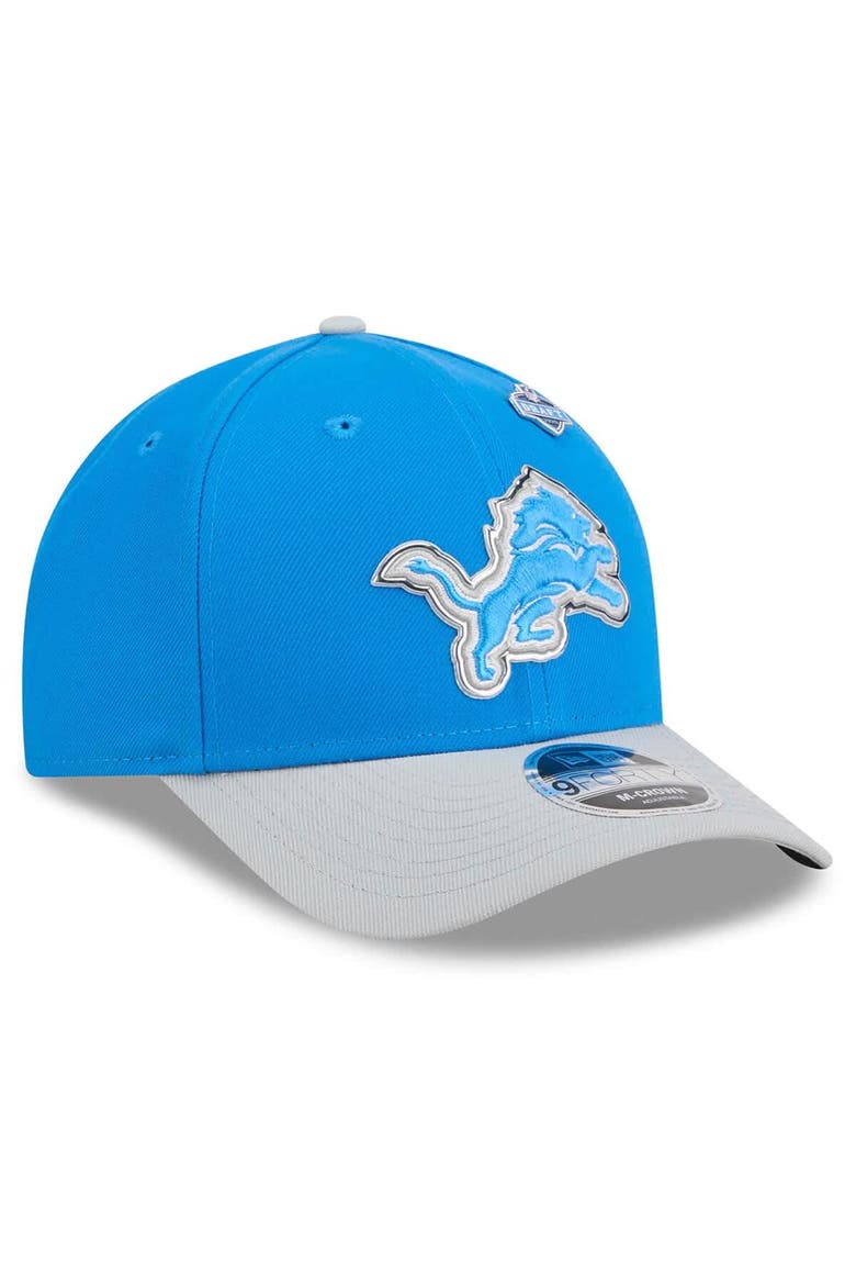 Men's New Era  Blue/Silver Detroit Lions 2026 NFL Draft 9FORTY M-Crown Adjustable Hat, Alternate, color, Blue