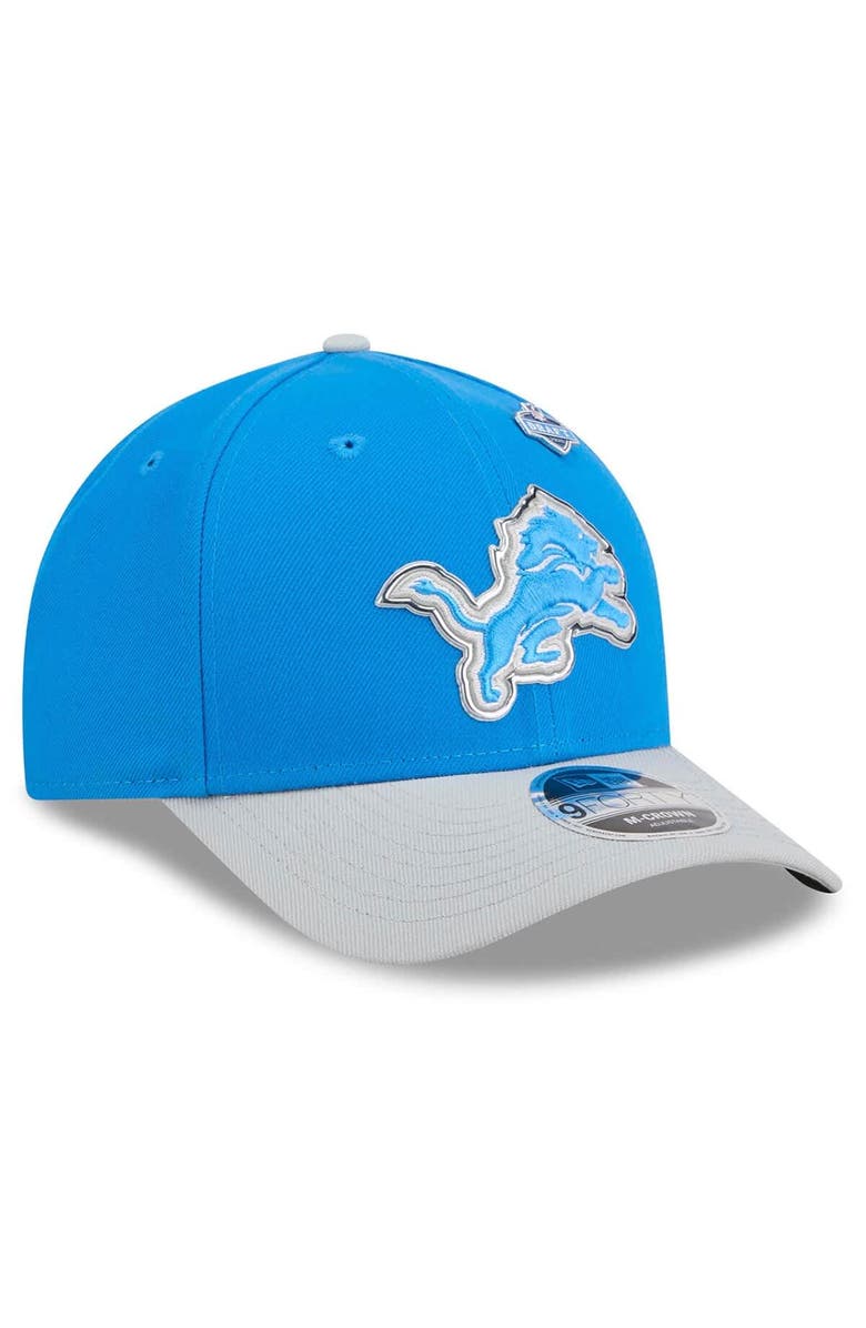 New Era Men's New Era  Blue/Silver Detroit Lions 2026 NFL Draft 9FORTY M-Crown Adjustable Hat, Alternate, color, Blue