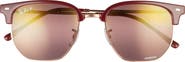Ray-Ban Clubmaster 53mm Polarized Square Sunglasses