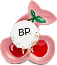 BP. Cherry Trio 3-Pack Earrings & Jewelry Tray Set