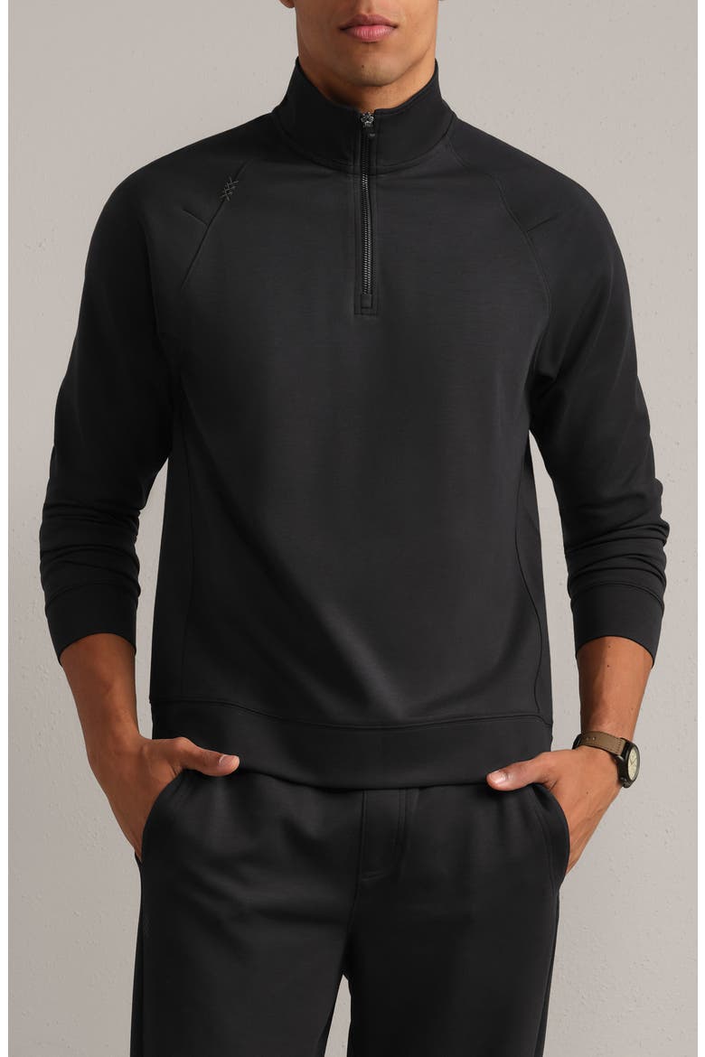 Dreamstate Quarter Zip Pullover, Main, color, PURE BLACK