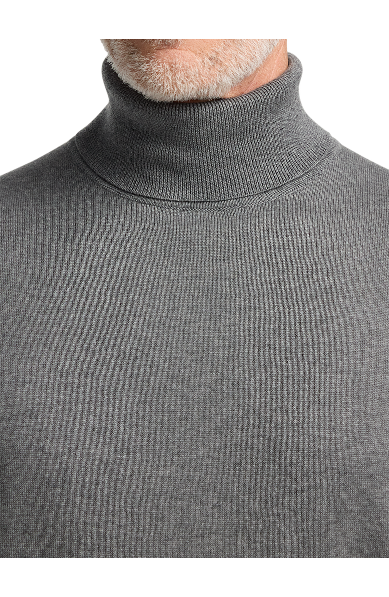 Paul Fredrick Supima Cotton Turtleneck, Alternate, color, Medium Grey