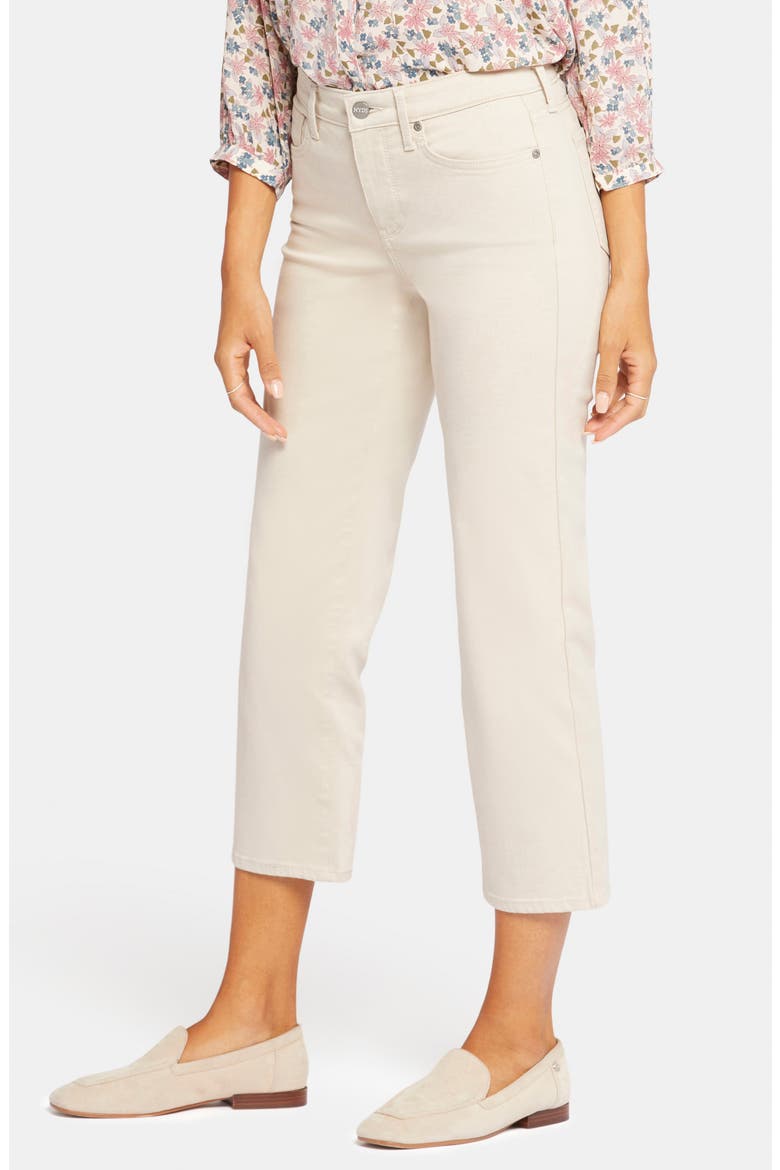 Piper Crop Relaxed Straight Leg Jeans, Alternate, color, FEATHER