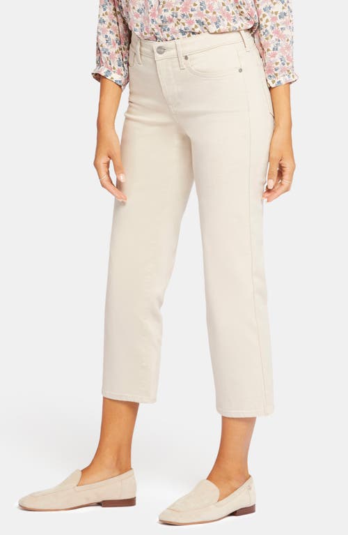 Nydj Piper Crop Relaxed Straight Leg Jeans In Neutral