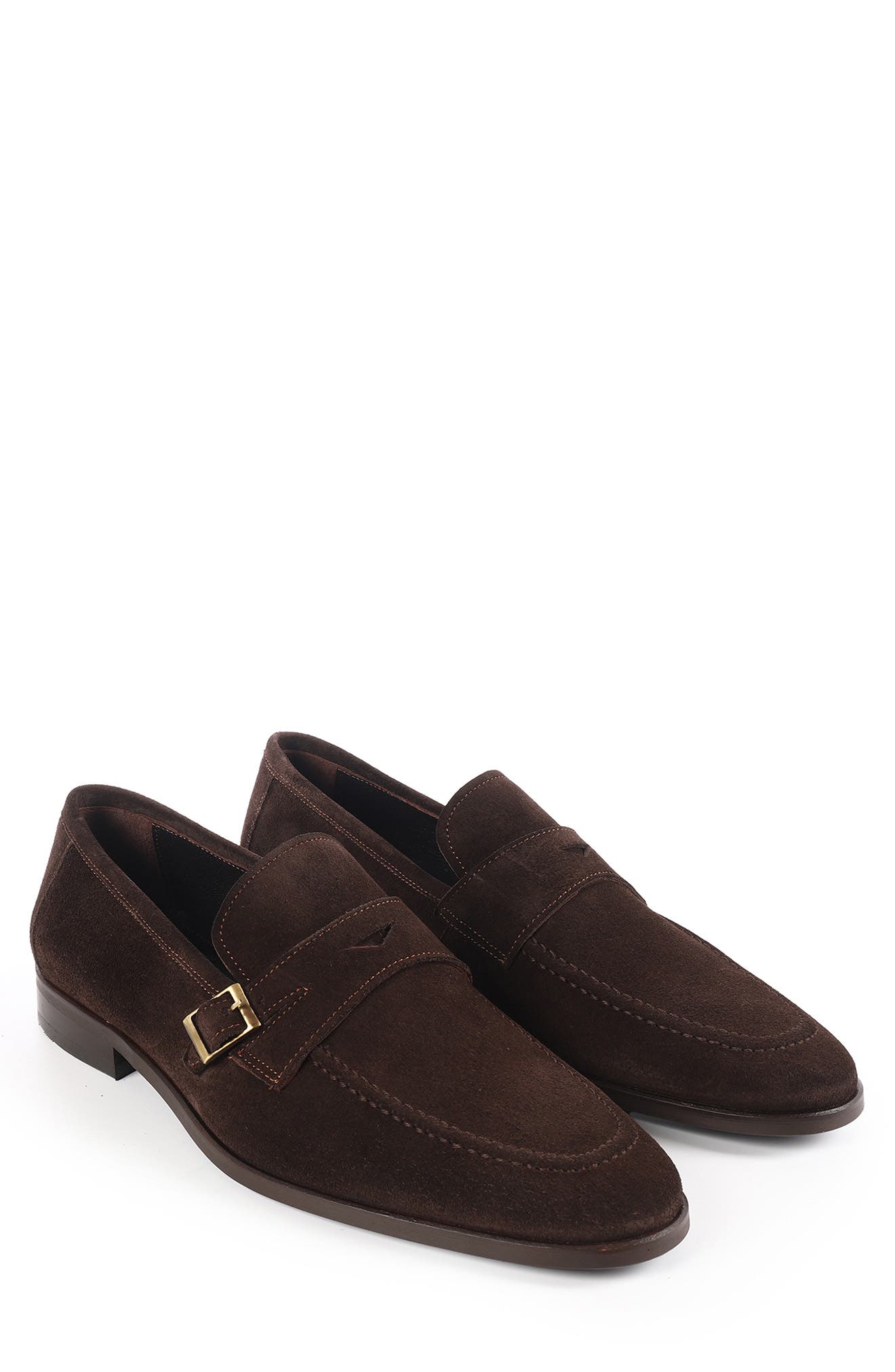 Beston Monk Shoe, Alternate, color, DARK BROWN