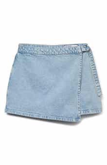 VERO MODA Vica Faux Wrap Denim Skort