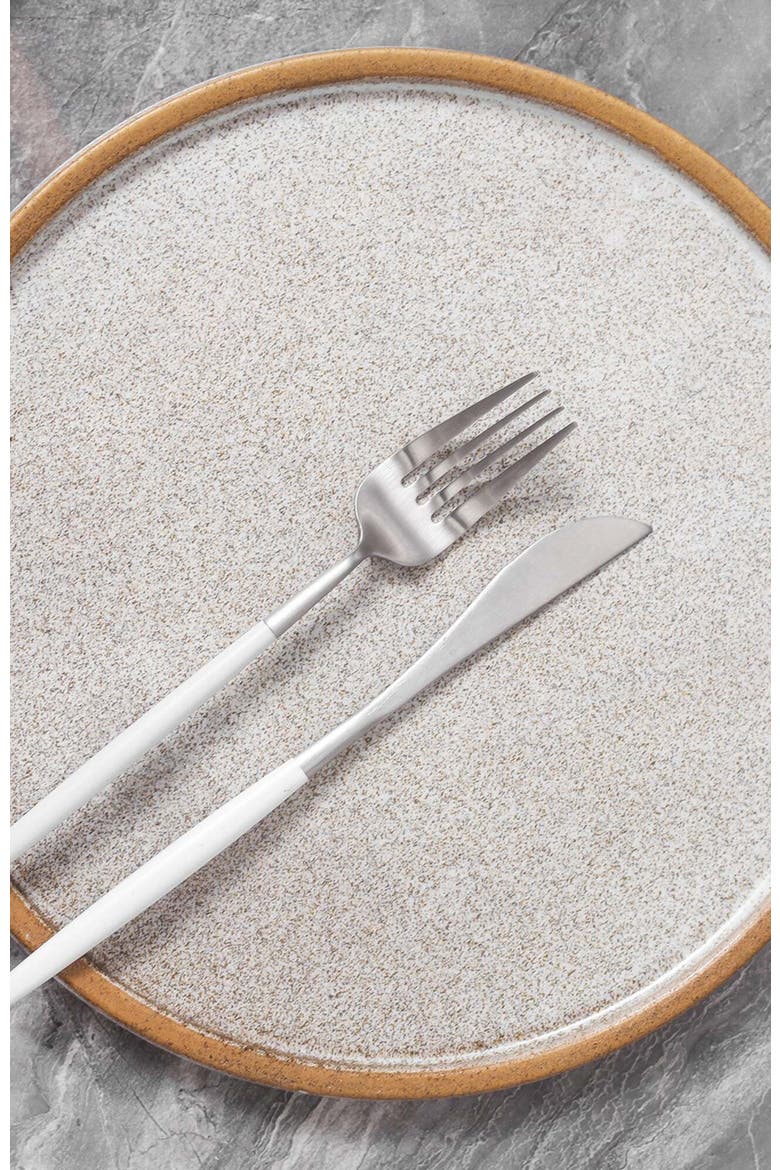 Vince Stoneware 4-Piece  Dinner Plate Set, Alternate, color, Brown