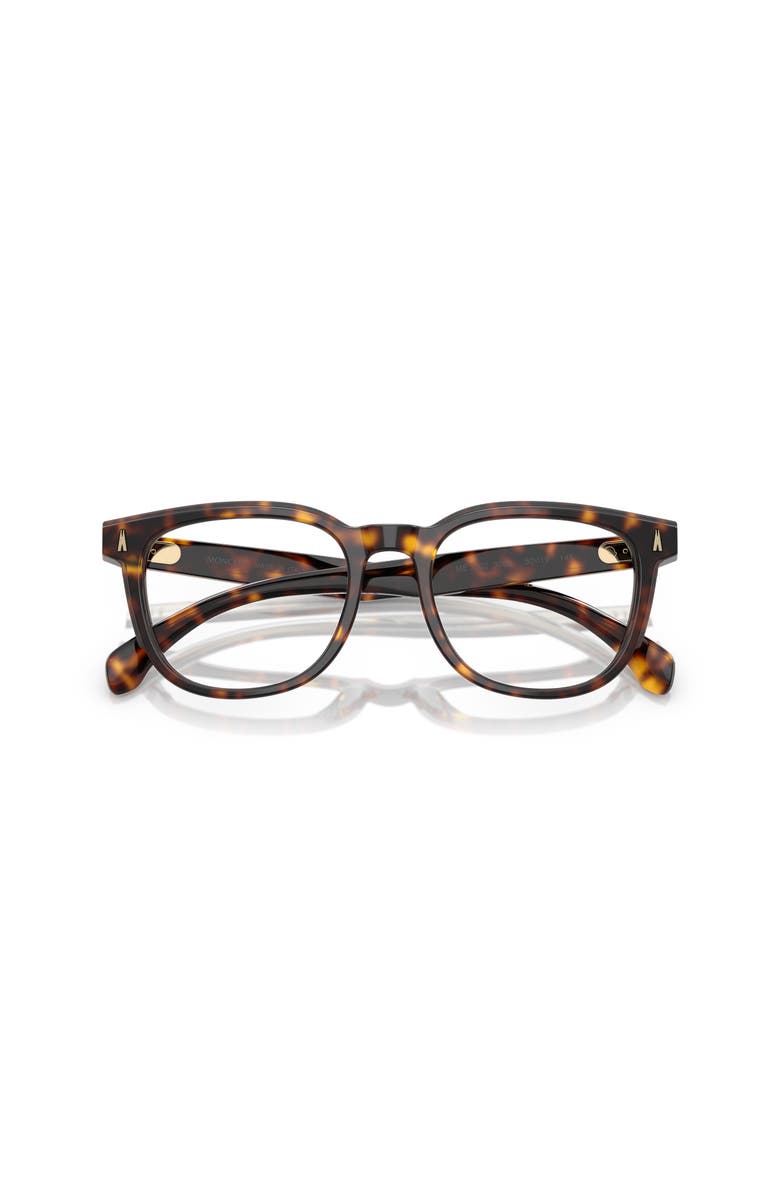 Moncler 52mm Square optical glasses, Alternate, color, Tortoise