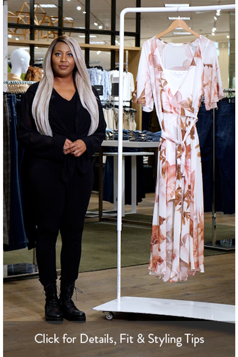 Lover's Lane Floral Tulip Hem Wrap Maxi Dress video