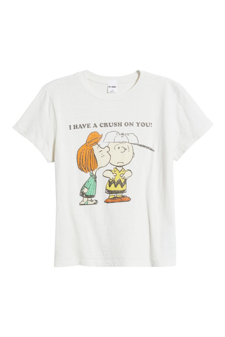 Re/Done I Have A Crush On You Cotton Graphic T-Shirt (Women
