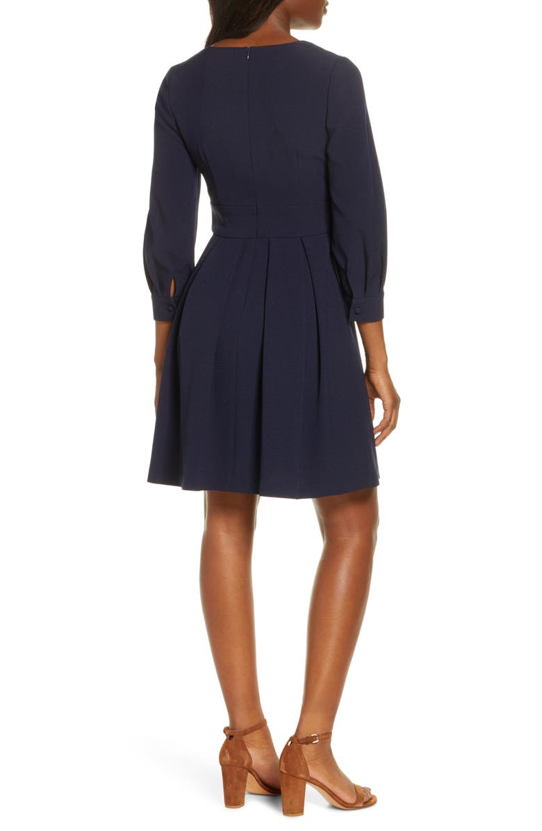 Eliza J Fit & Flare Dress, Alternate, color, 