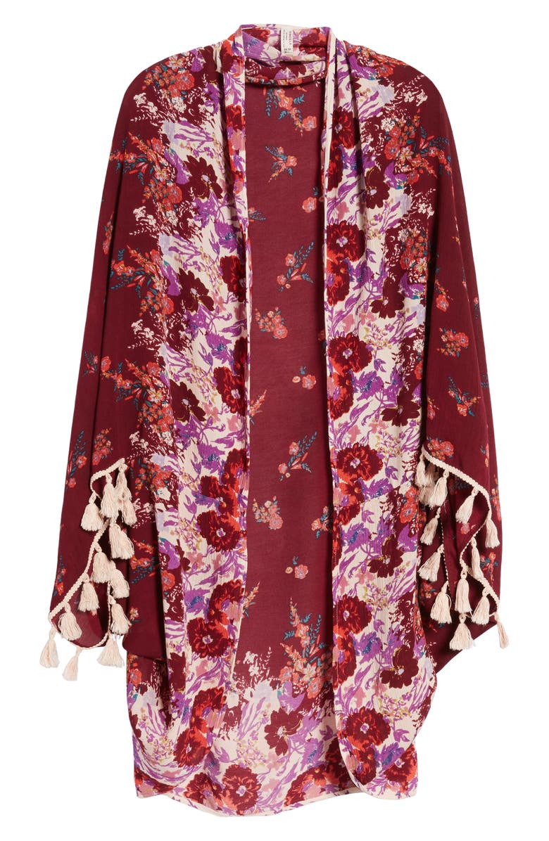 Free People Bali Wrapped In Blooms Shawl, Alternate, color,