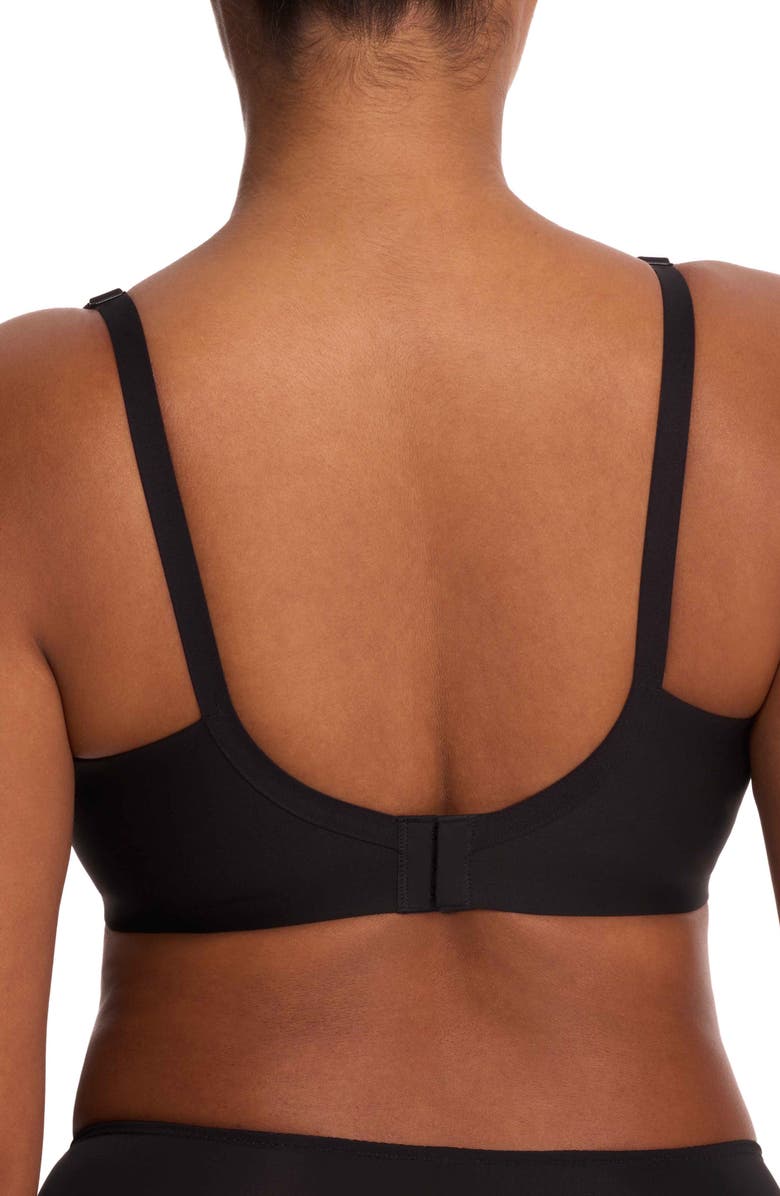 Natori Harmony Smooth Back Lace T-Shirt Bra, Alternate, color, Black