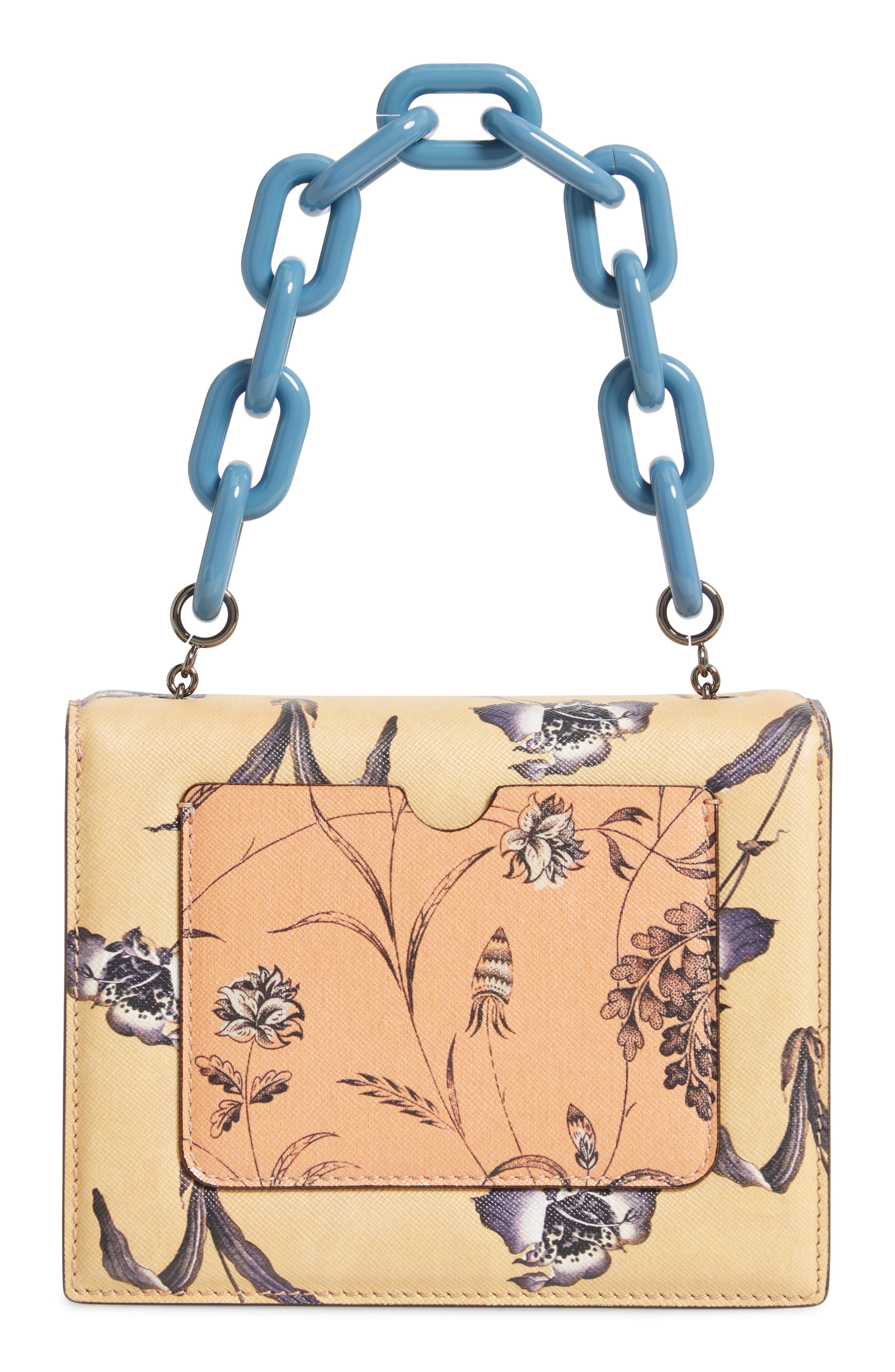 Oscar de la Renta Mini Leather Bag, Alternate, color, 